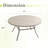 50" Round Outdoor Patio Dining Table-194795709