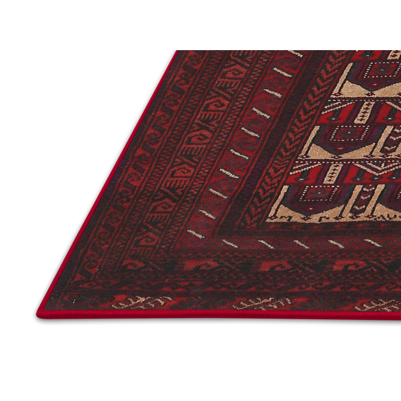 Tapis rouge à motif sud-ouest, Rectangle 5 pi x 7 pi