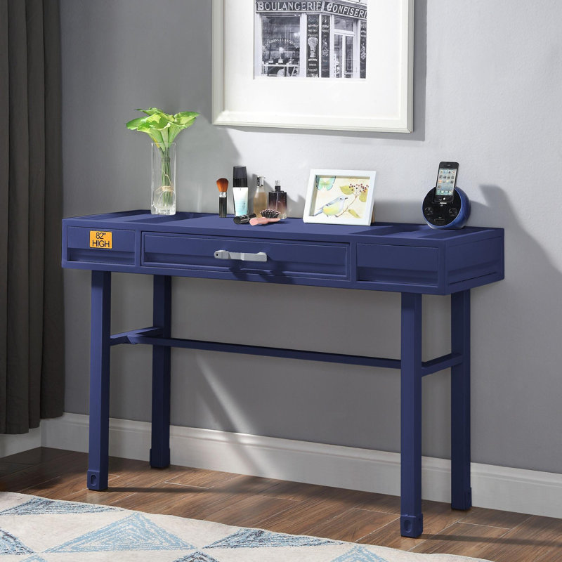 Bureau d'écriture rectangulaire l 47 po Cargo, Bleu