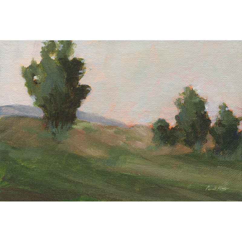 Famille d'arbres - Peinture, H 8 po x l 12 po, Wrapped Canvas