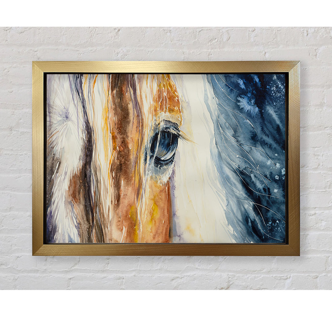 Deep Into Horses Eye - Einzelne Bilderrahmen Kunstdrucke