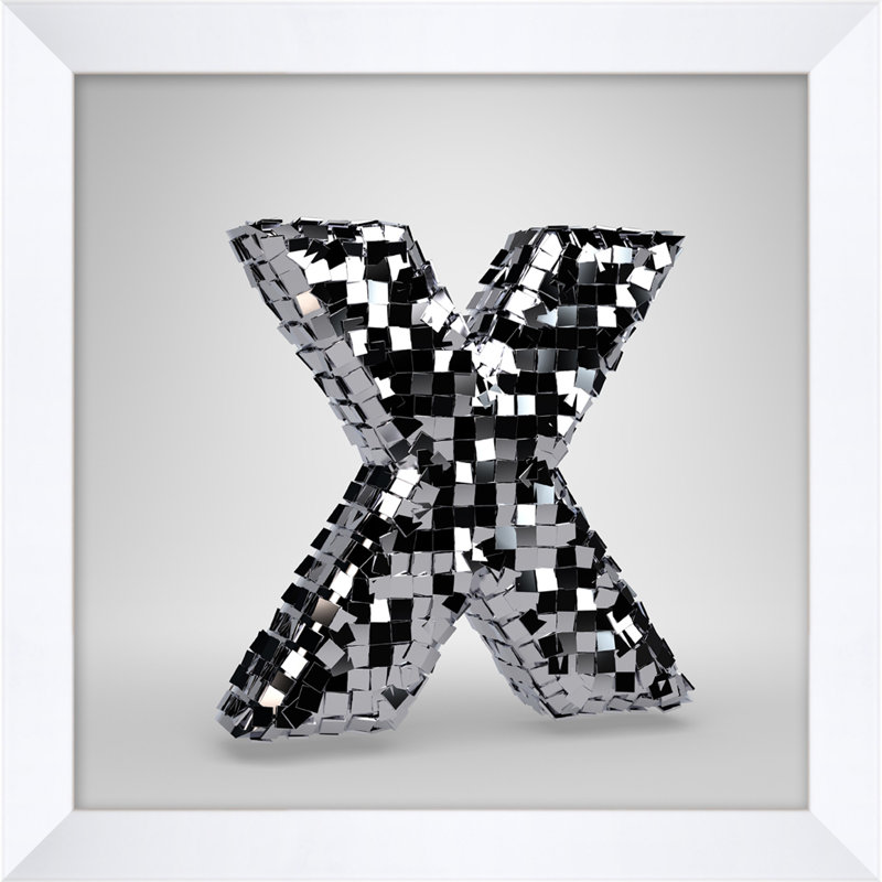 Disco Letter X Print by Mat Sanders