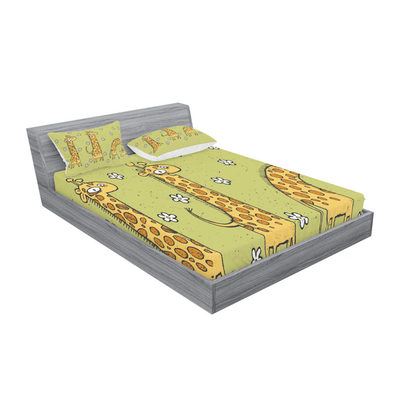 Microfiber Sheet Set, Queen Sheet Set with Fitted Sheet