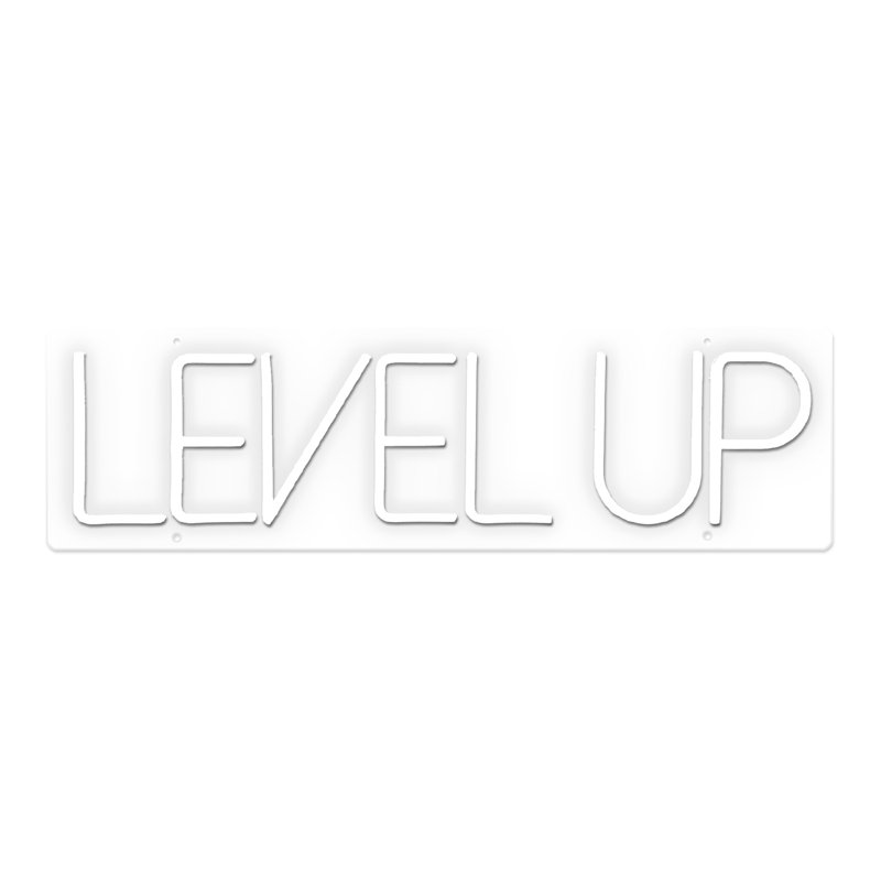Level Up Neon Sign - 8" x 28"
