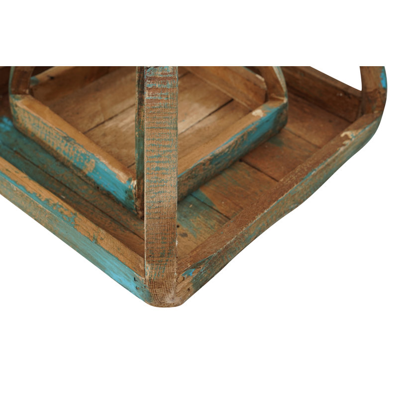 Lanternes en bois Bell Farmhouse, Bleu sarcelle