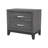 Modern 23" 2-Drawer Solid Wood Nightstand-1332668491