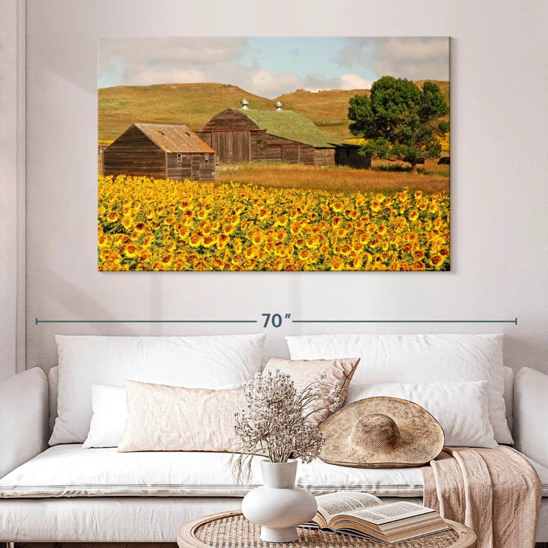 Champ de tournesols Alvord, H 34 po x l 51 po