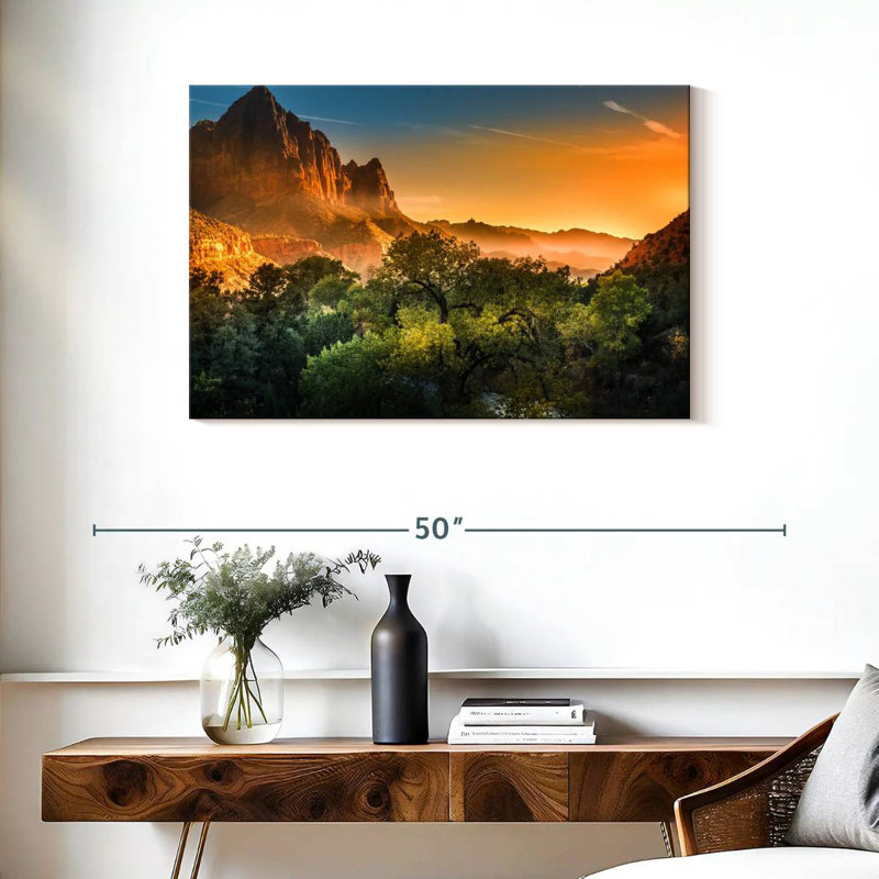 Harnek Zion National Park Sunset, 24" H x 36" W