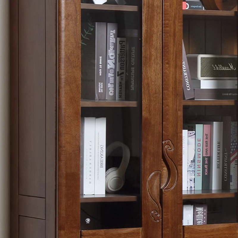 Bibliothèque entièrement en bois massif