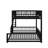 Full XL Over Queen Floor Bunk Bed Frame With Ladder-1852874861-1852874859