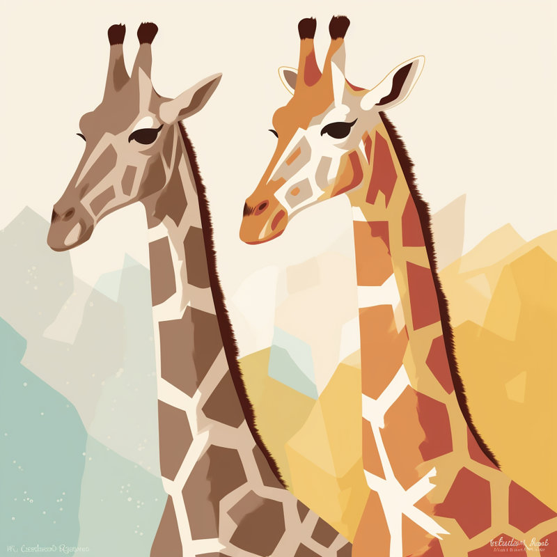 Housse de couette à imprimé girafe, Housse de couette pour grand lit