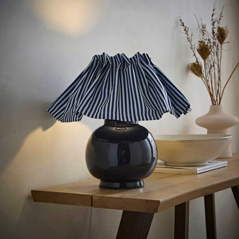 Lamp, Navy Blue, Without Bulb