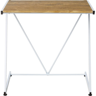 Bureau d'étudiant en bois en forme de Z