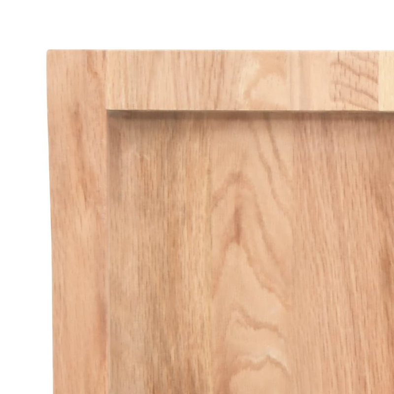 Abin 100cm Solid Wood Bathroom Vanity Top, Light Brown