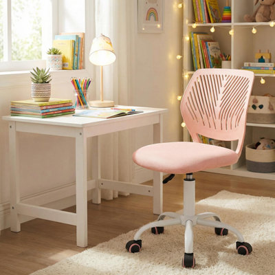 Elkland 360° Swivel Mesh Fabric Writing Office Task Chair with Height Adjustable for Teenager