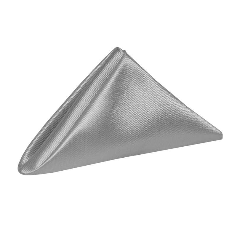 Rossana Polyester Square Napkin, Charcoal