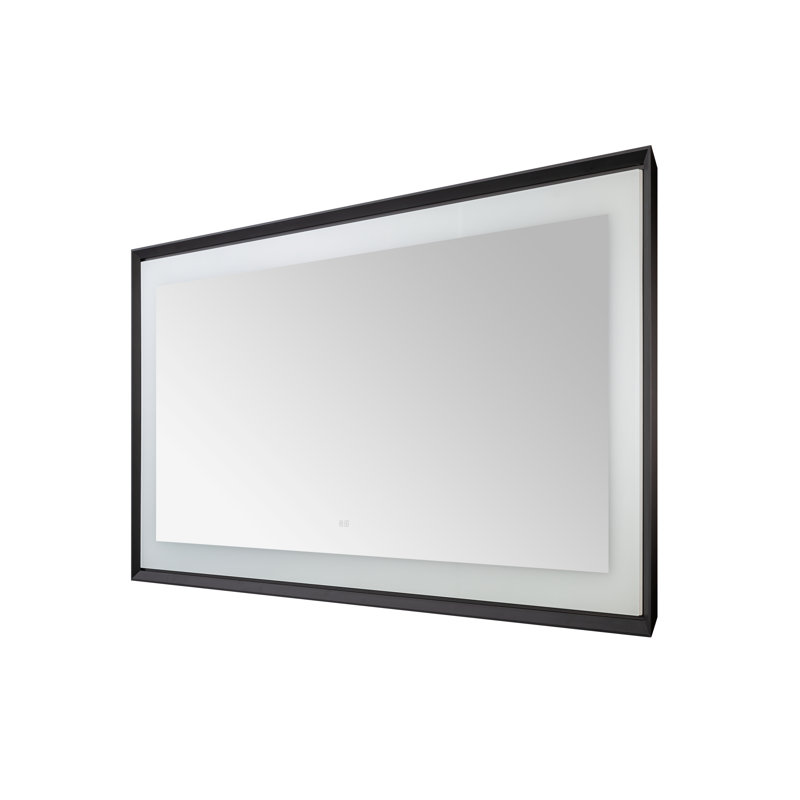 Madison l 72 po x H 36 po x P 2,28 po, miroir à cadre mince avec lumière DEL, désembueur, éclairage à 3 températures de couleur, installation murale verticale ou horizontale