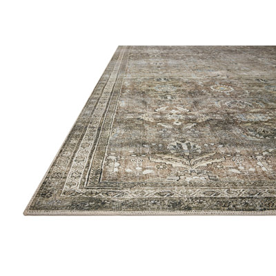 Sim Oriental Antique/Moss Area Rug