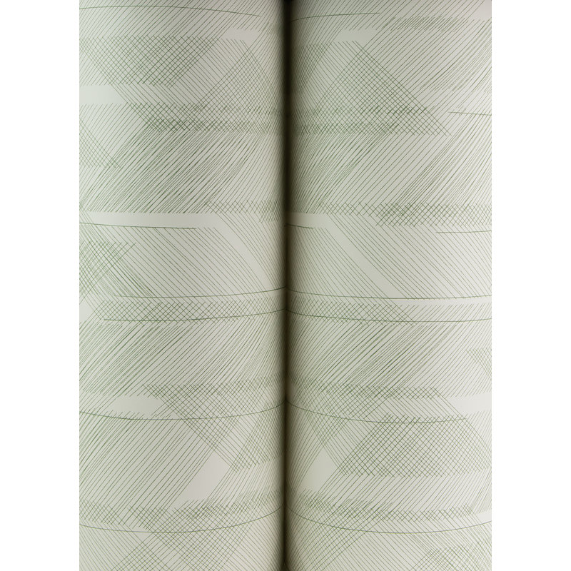 Papier peint Bryant Crosshatch, Vert
