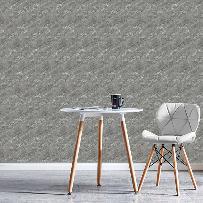 Marble Look Peel and Stick Wallpaper Oil-Proof Fire-Retardant Self-Adhesive Wall Panels, Taupe
