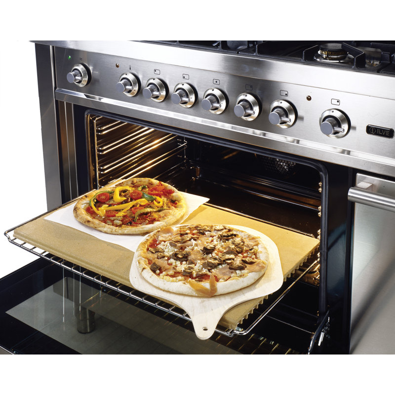 Pierre à griller à pizza ILVE, H 1 po x l 13,5 po x P 22 po