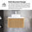 24" Bathroom Wall-Mounted Vanity With Sink-514602813