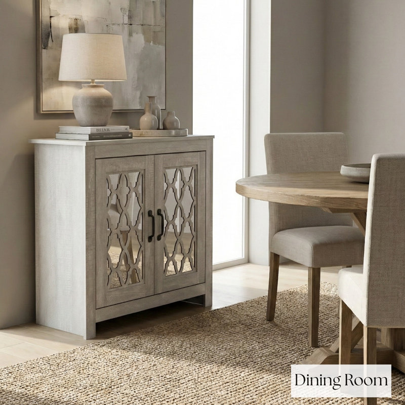 Chessani 12 Pair Shoe Storage Cabinet, Dusty Gray Oak