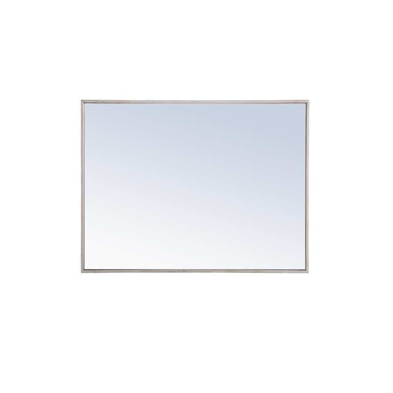 Miroir mural Sabine, 36 po x 24 po, Argent