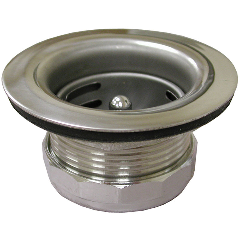 1.6'' W Basket Strainer, Chrome