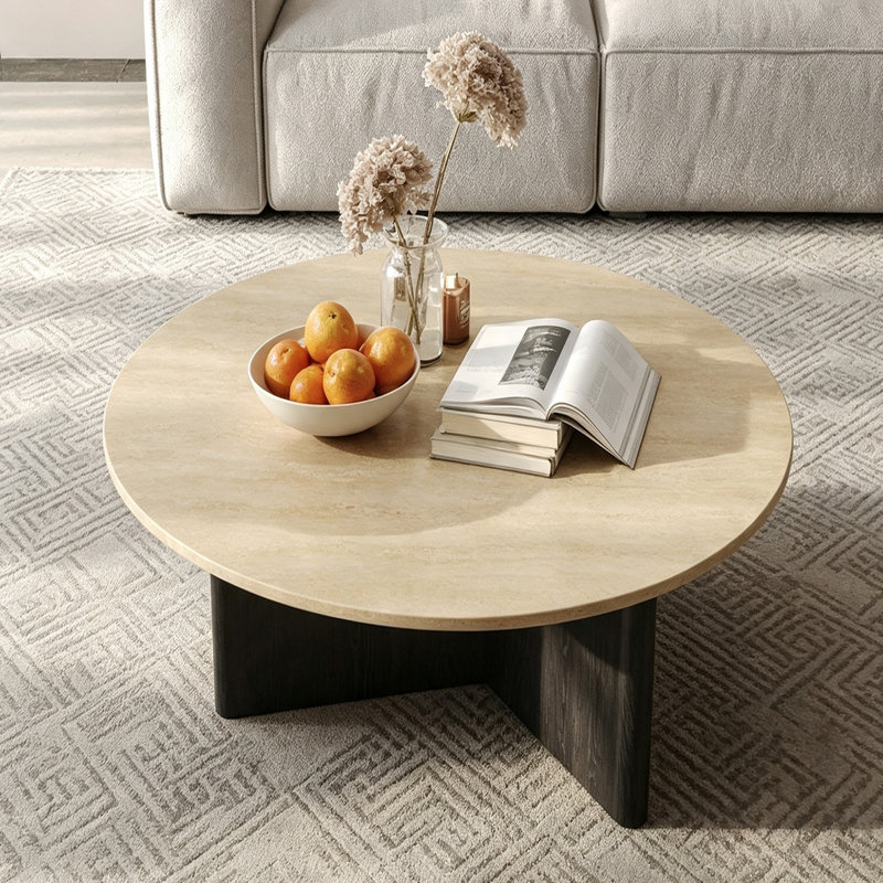 Engelman, H 14,96 po x l 27,55 po x P 27,55 po, Beige / Black