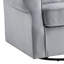 Fauteuil coulissant gris en tissu avec pivot