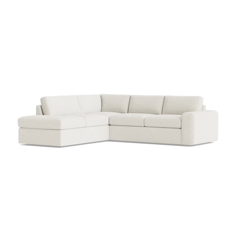 The OG Sectional, Plush Woven - Tan, Left Hand Facing