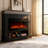 39“ Electric Fireplace with Mantel and Storage, 12 Color Flame, Flame-Only and Heater Modes, 1500W-1780421805-1807604429