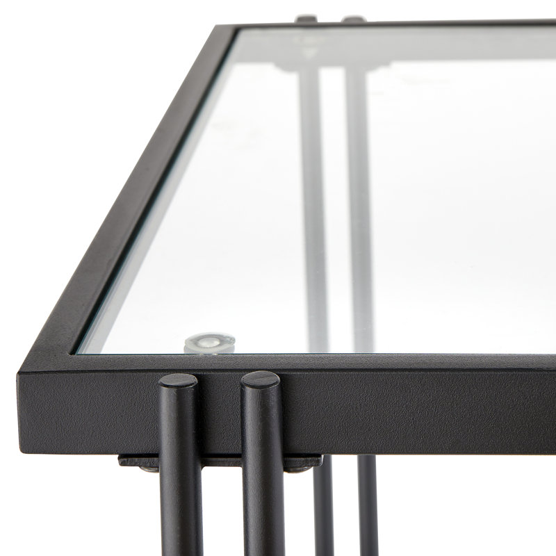 Areeb Glass Top End Table