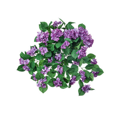 27" UV Hanging Hydrangea Plant
