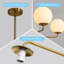 Ensemble de lustre linéaire spoutnik moderne à 5 lumières Kahliah (ensemble de 2)