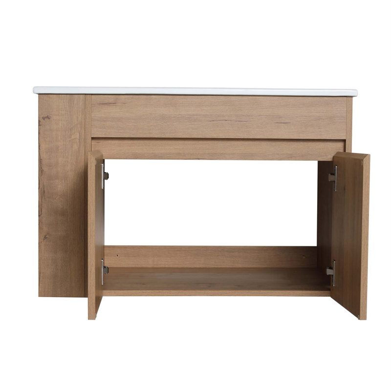 Bathroom Vanity With Open Shelf
