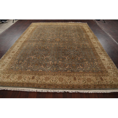 One-of-a-Kind 7'11" X 10' New Age Wool Area Rug in Gray