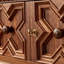 Armoire de rangement murale sculptée pour vestibule