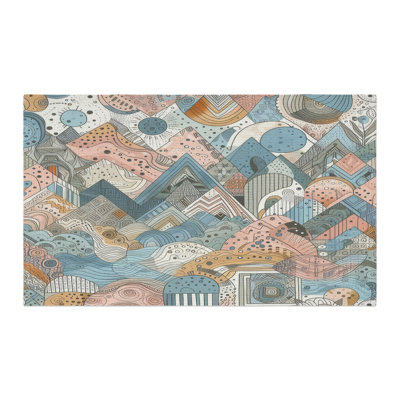 Tapis tressé Kaleidoscope Dreams