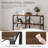47" Industrial 3-Tier Bookshelf, Metal & Solid Wood, Rustic Farmhouse Storage for Living Room & Home Office-826558329