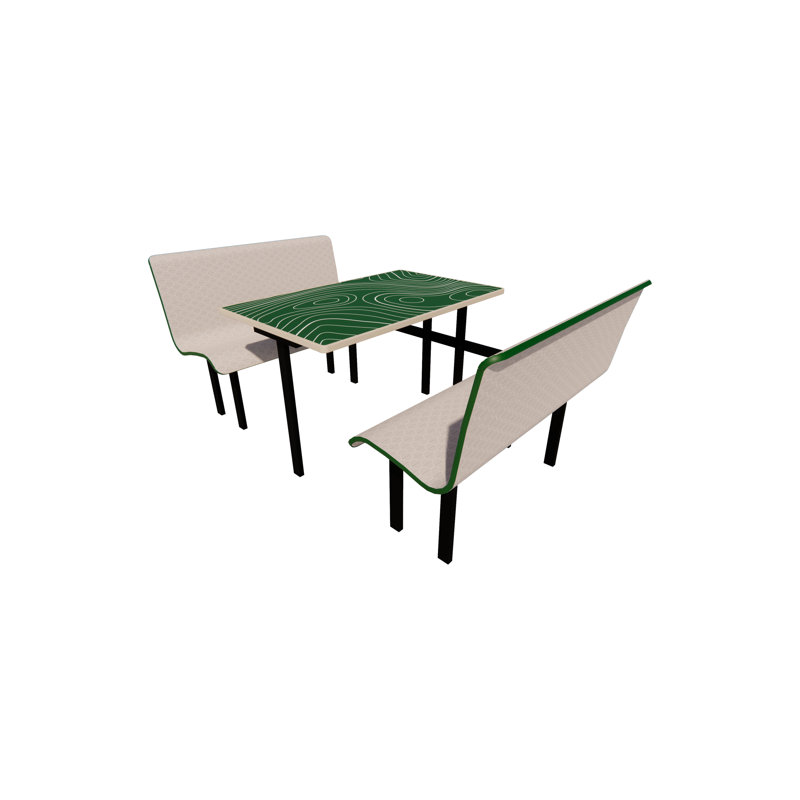 Sièges d'appoint avec table - Paquet, L 80 po x l 48 po
