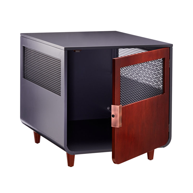 Furniture Style Crate with 1 Door, Mocha Walnut, 60.96cm H x 58.42cm W x 76.2cm D