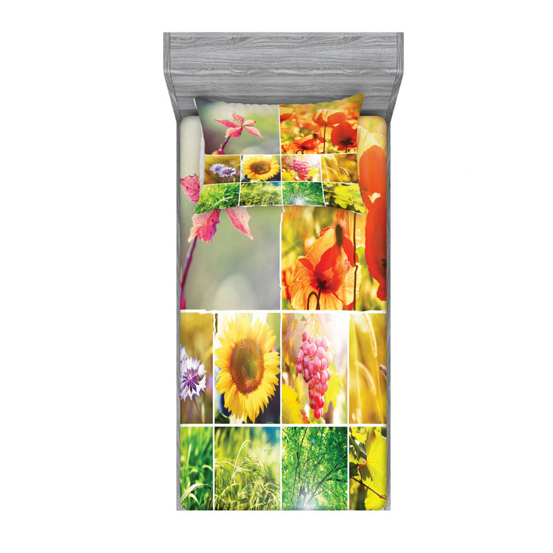 Microfiber Sheet Set, Twin Sheet Set with Fitted Sheet