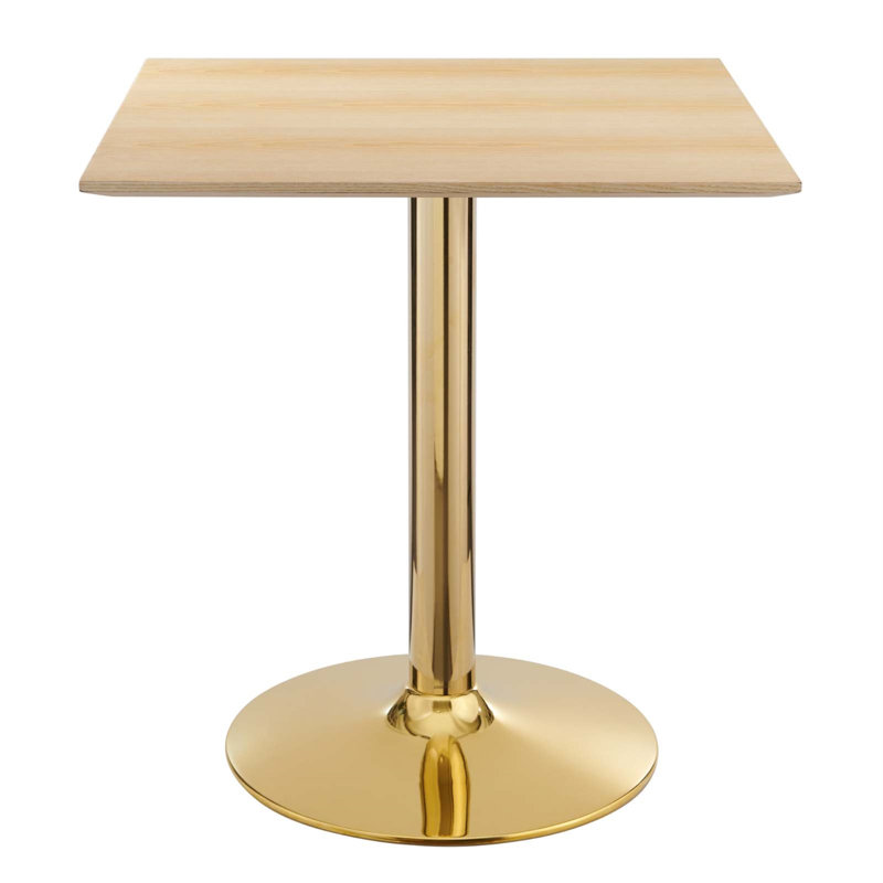 Table de salle à manger Modway, Naturel, L 28 po x L 28 po