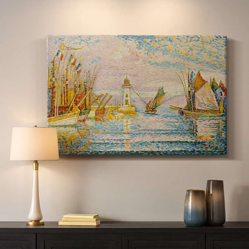 The Lighthouse at Groix-Paul Signac-Gallery Wrapped Canvas-1925, 18x27