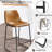 Yannet Counter Height Bar Stools, Modern Counter Stool Faux Leather Barstools with Back-113044278-102805452-112356430