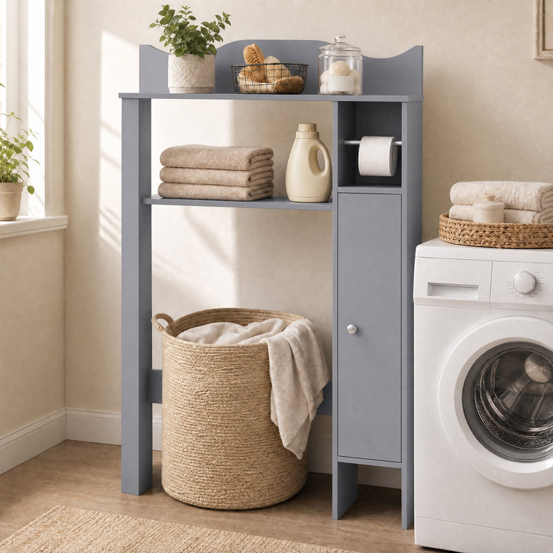 Rangement pour salle de bain Bortman, Gris