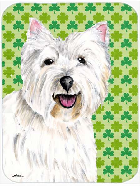 Planche à découper en verre à caroline st. patrick westie st. patrick Shamrock Lucky Irish