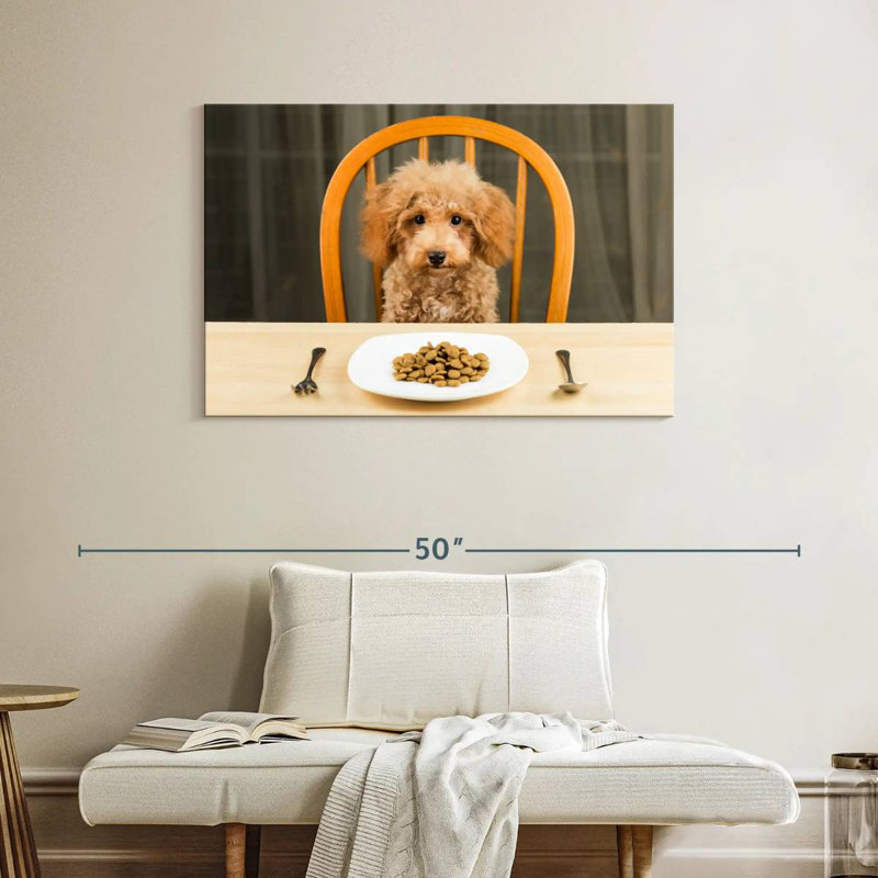 Brampt Dog Dinner Time, 26" H x 39" W